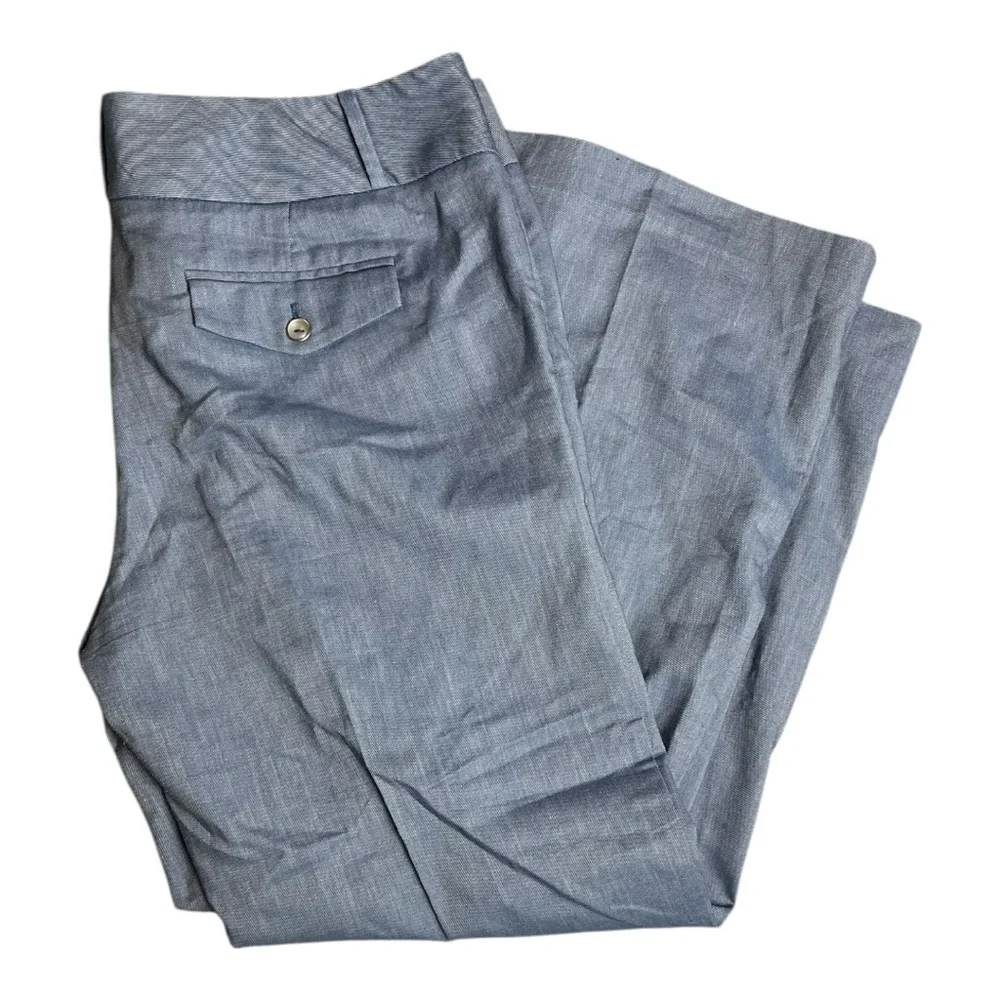 The Limited Slate Blue Wide Leg Dress Slacks Size 14